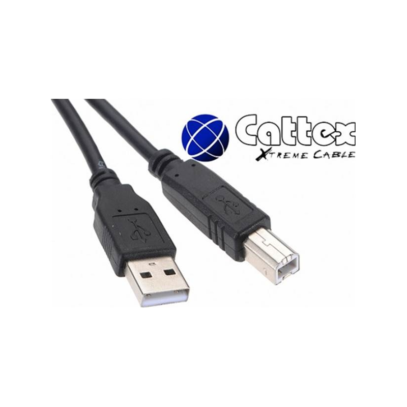 USB PRINTER CABLE A TO B MALE IN 1.8M.