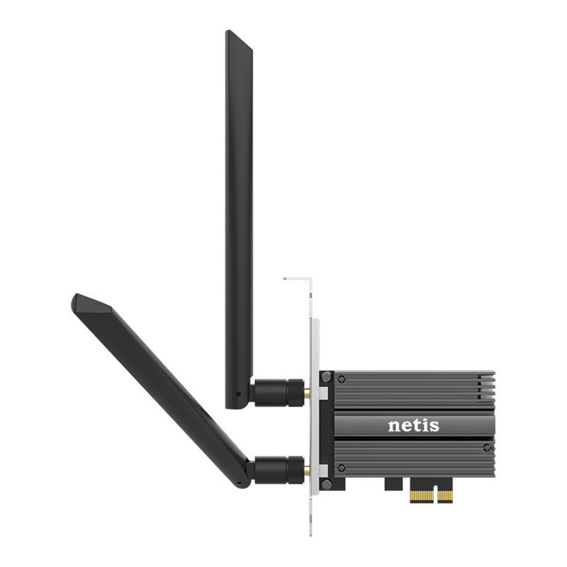 Netis 1800Mbps High Power PCI-E Wireless Adapter/2*5dBi Dual Band Detachable Antenna