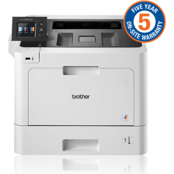 Brother High-Speed Colour Duplex Laser Printer with wired and wireless networking capability (5YR onsite)