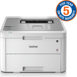 Brother Colour Laser Printer with wireless networking capability (5YR onsite)