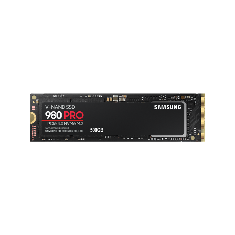 SAMSUNG 980 PRO 500 GB NVMe SSD - Read Speed up to 6900 MB/s/ Write Speed to up 5000 MB/s/ Random Read up to 800000 IOPS/ Rando