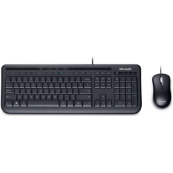 Microsoft Wired Desktop 600 Keyboard & Mouse Black USB Business