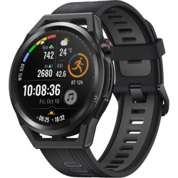 Huawei 46mm/1.43inch/BlackSilicon Strap.Front case:Black Durable Polymer Fiber.4GB Memory.AI Running coaches3.Perfect watch for